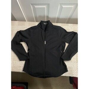 Women’s Nike Golf Jacket Therma-Fit Zip-up Performance Fleece Black Small